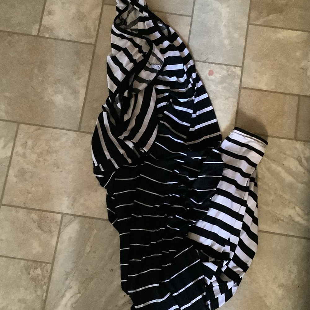 Black and White Striped dress